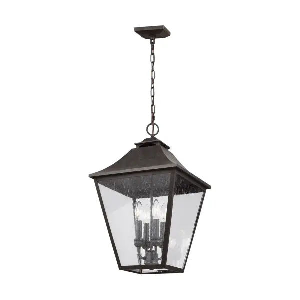 Galena Four Light Outdoor Pendant in Sable