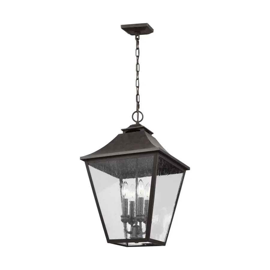 Galena Four Light Outdoor Pendant in Sable