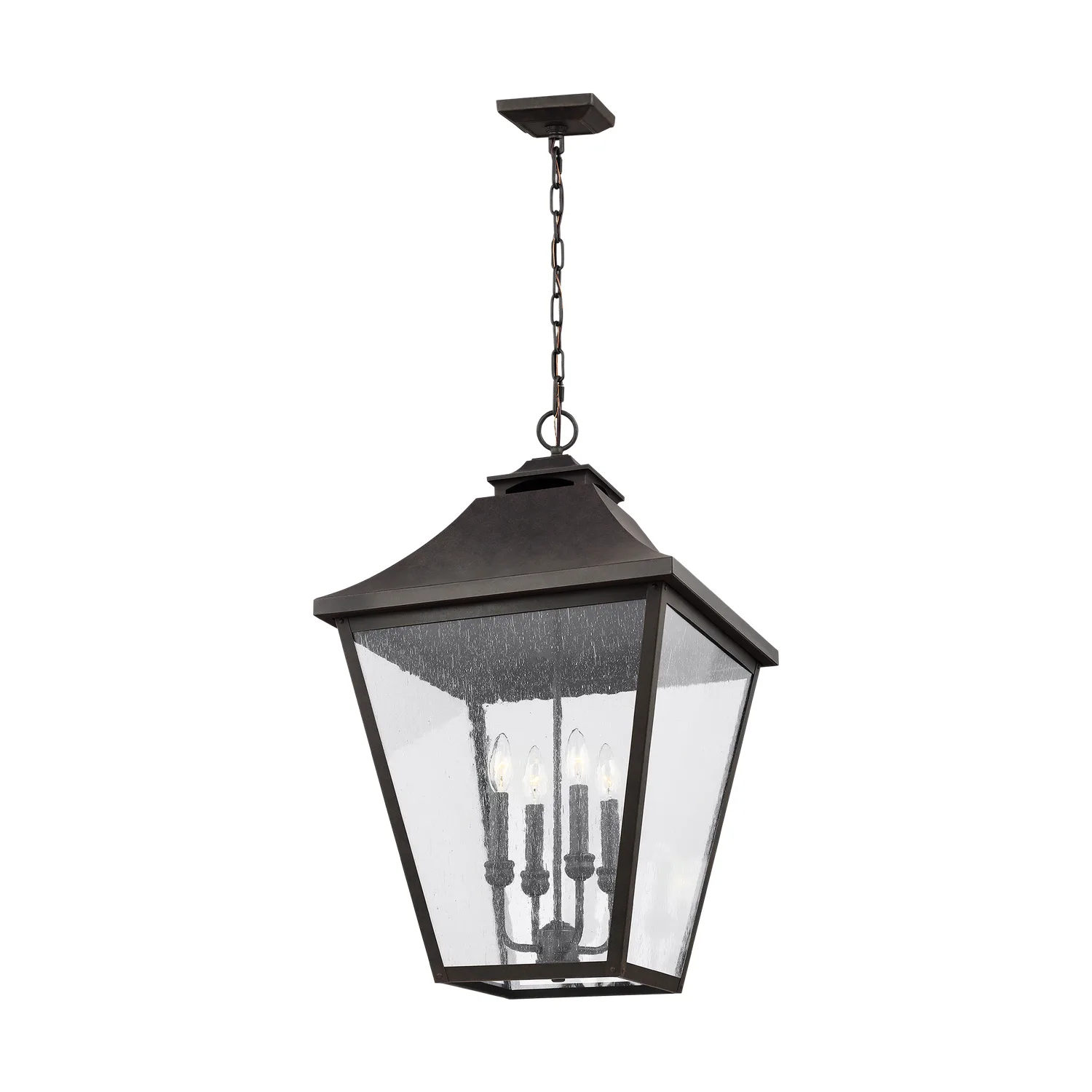 Galena Four Light Outdoor Pendant in Sable
