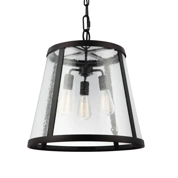 Harrow Three Light Pendant in Oil Rubbed Bronze