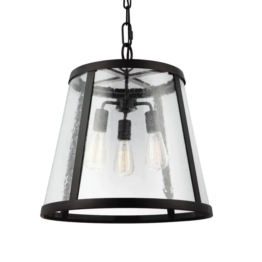 Harrow Three Light Pendant in Oil Rubbed Bronze