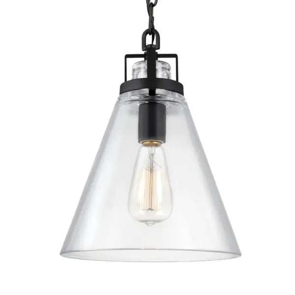 The Frontage pendant by Sean Lavin masterfully blends industrial heritage with contemporary refinement. Hand-blown glass and oil rubbed bronze finish create authentic warehouse character while maintaining modern sophistication.
