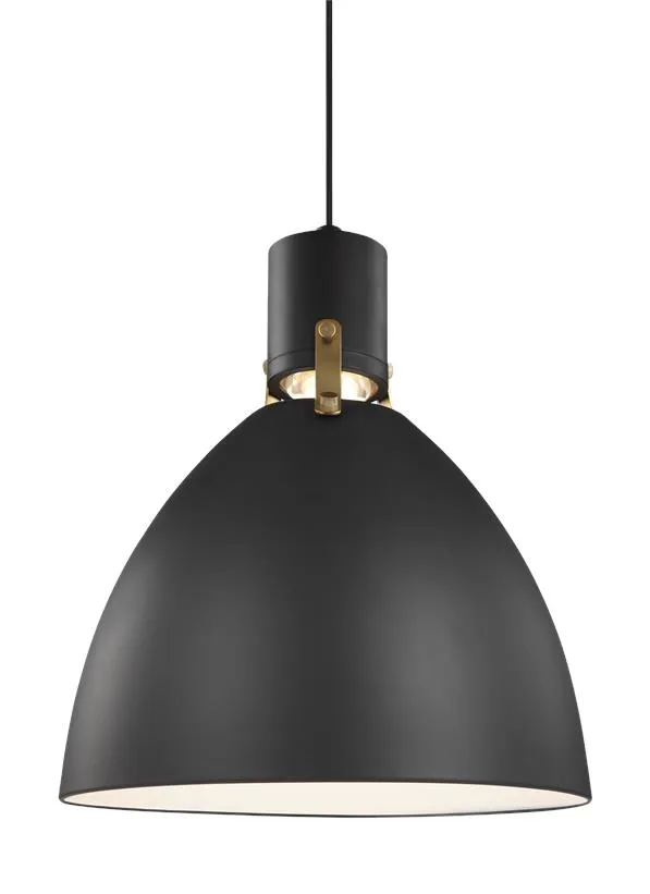 Brynne LED Pendant in Matte Black
