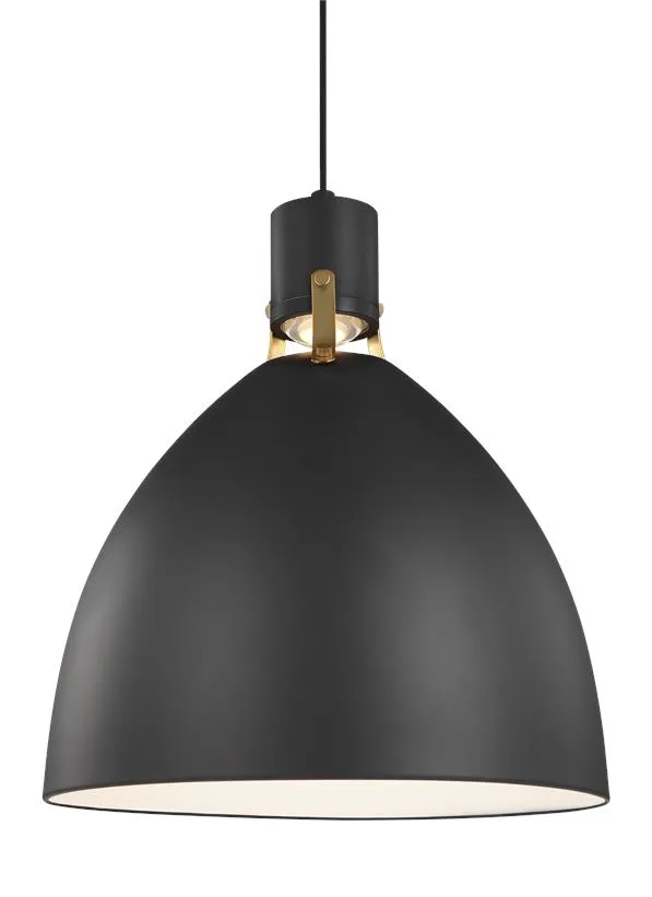 Brynne LED Pendant in Matte Black