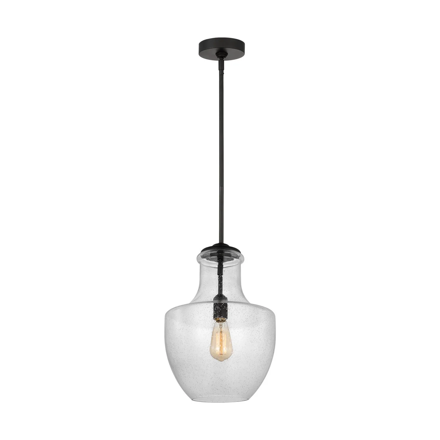 Baylor One Light Pendant in Midnight Black