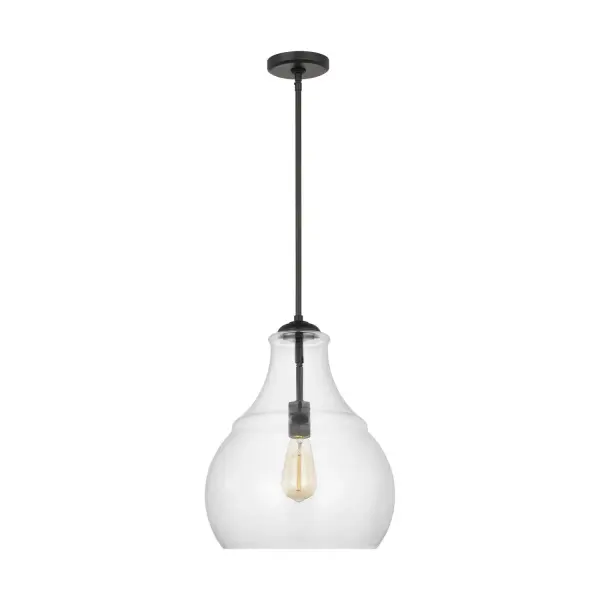 The Zola pendant brings farmhouse elegance with its clear seeded glass shade and exposed bulb design. Designer Sean Lavin's attention to soft turning details creates an unobtrusive yet definitive style statement that works beautifully over islands and dining tables.