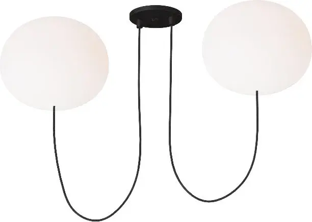 Modern Elegance with Warm Illumination and Timeless Matte Black Finish - Image 1