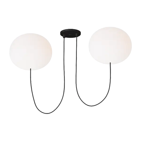 Modern Elegance with Warm Illumination and Timeless Matte Black Finish - Image 2