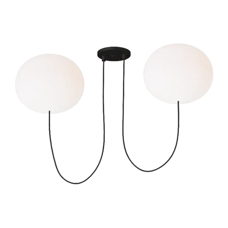 Modern Elegance with Warm Illumination and Timeless Matte Black Finish - Image 2