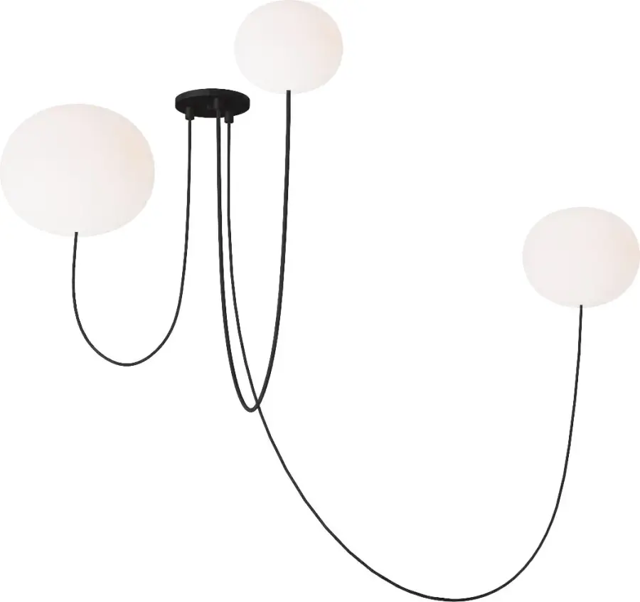 Sleek Modern Array with Warm Integrated LED and Opal Glass Diffusion - Image 1