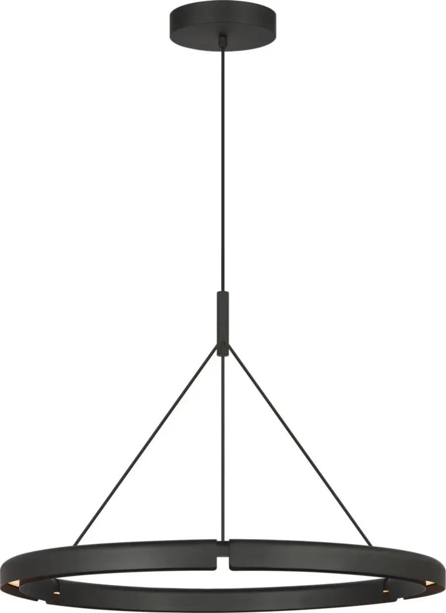Cloak 30 Chandelier in Nightshade Black - Image 1