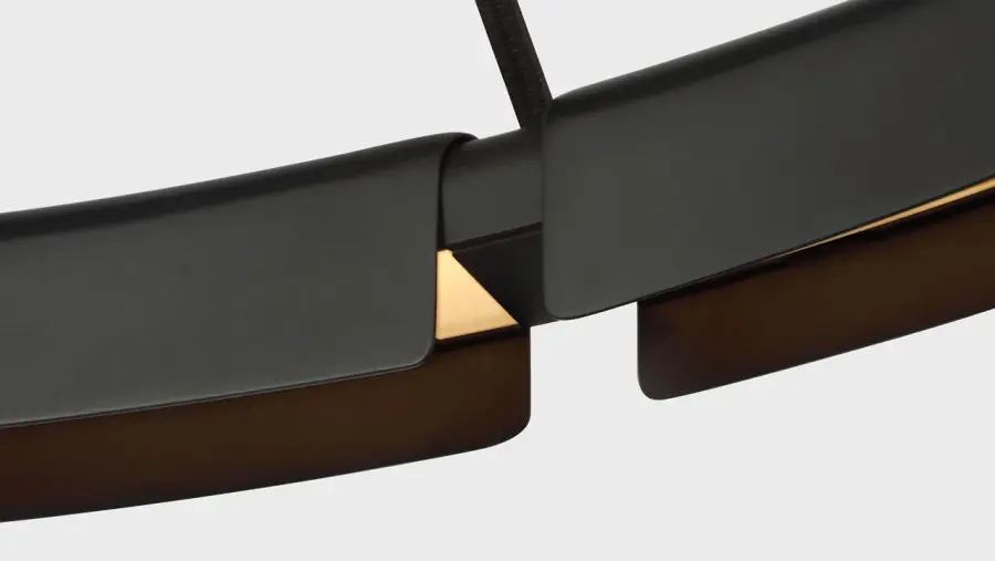 Cloak 30 Chandelier in Nightshade Black - Image 3