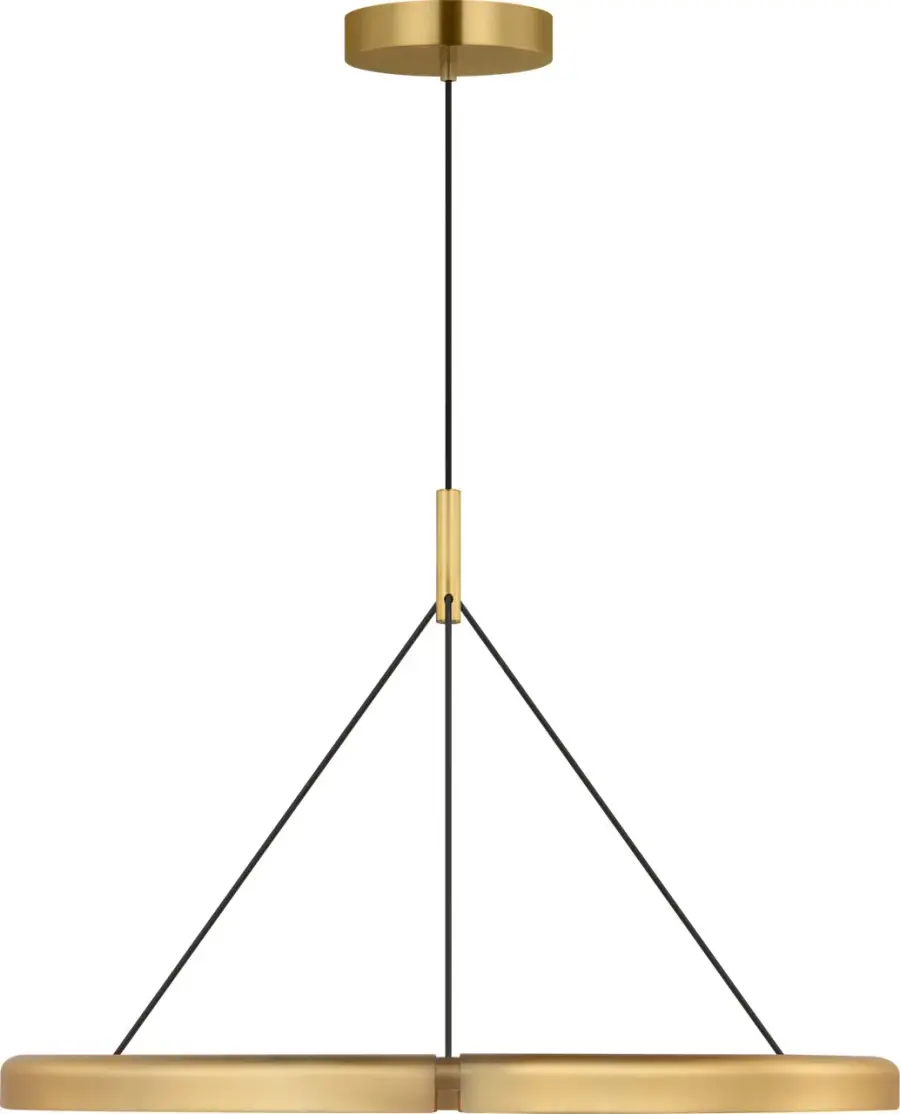 Cloak 30 Chandelier in Hand-Rubbed Antique Brass - Image 2