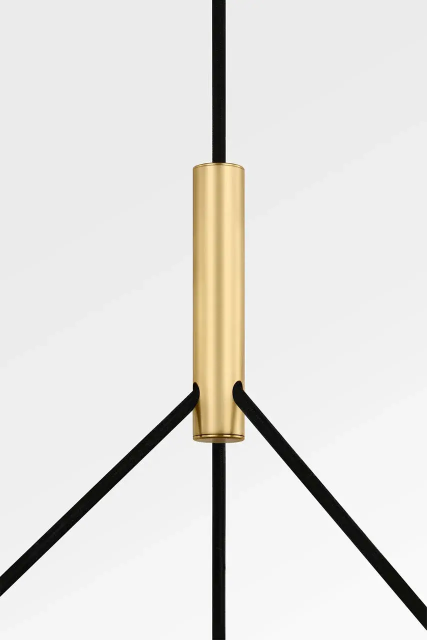 Cloak 30 Chandelier in Hand-Rubbed Antique Brass - Image 4