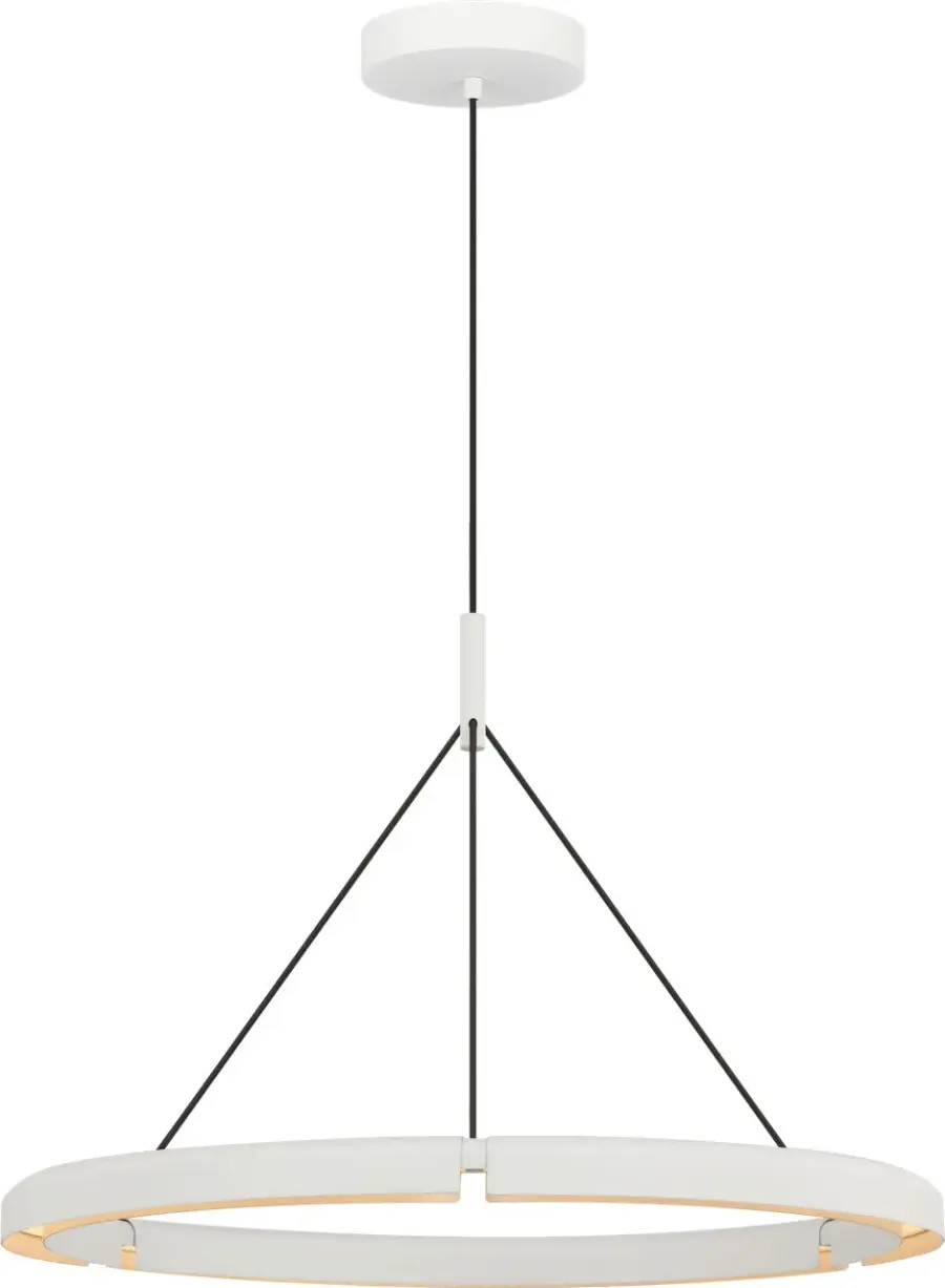 Cloak 30 Chandelier in Matte White - Image 1