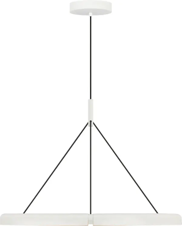 Cloak 30 Chandelier in Matte White - Image 3