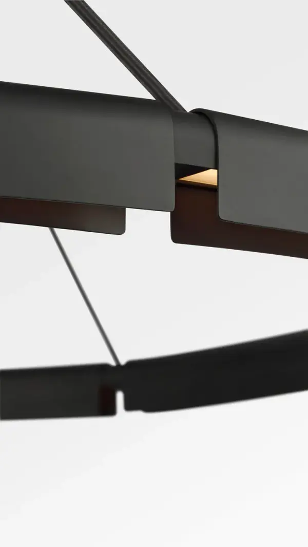 Cloak 36" Chandelier in Nightshade Black - Image 3