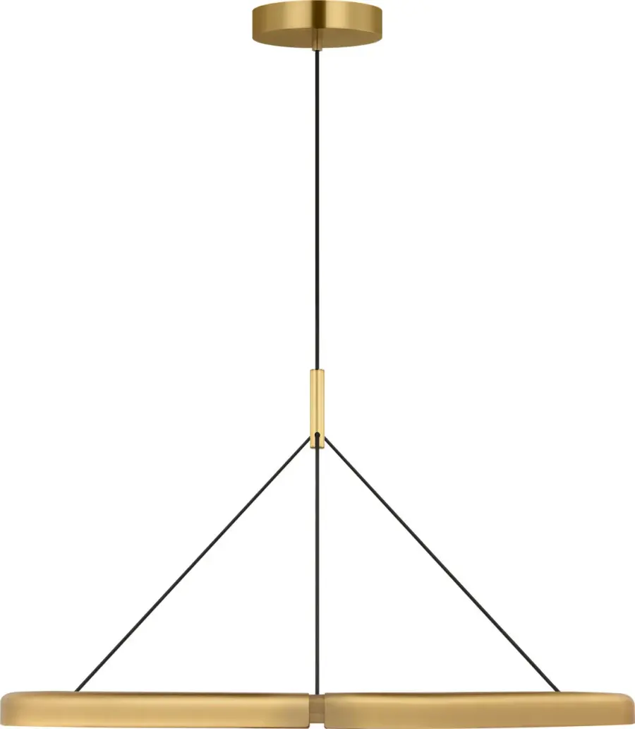 Cloak 36" Chandelier in Hand-Rubbed Antique Brass - Image 2