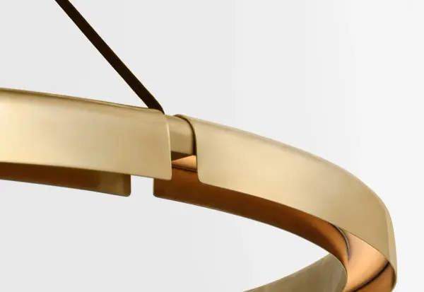 Cloak 36" Chandelier in Hand-Rubbed Antique Brass - Image 3