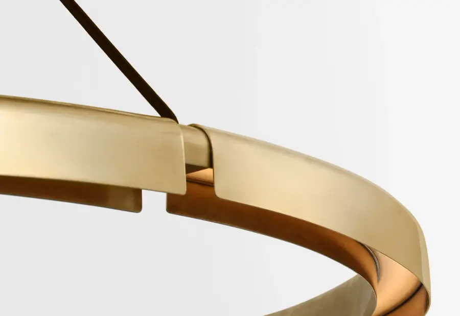 Cloak 36" Chandelier in Hand-Rubbed Antique Brass - Image 3