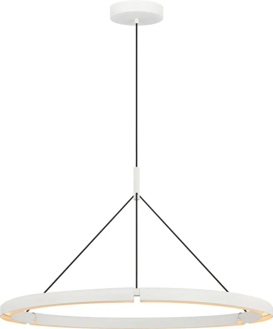 Cloak 36" Chandelier in Matte White - Image 1