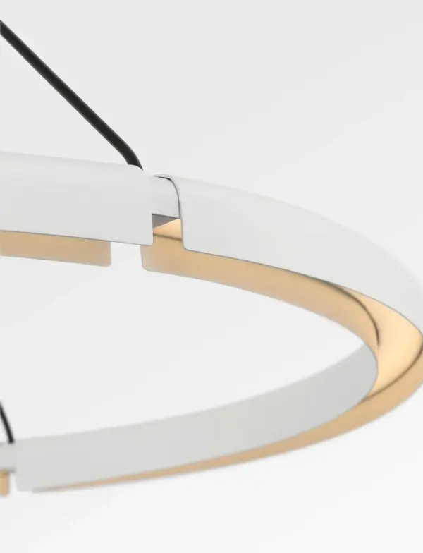 Cloak 36" Chandelier in Matte White - Image 3
