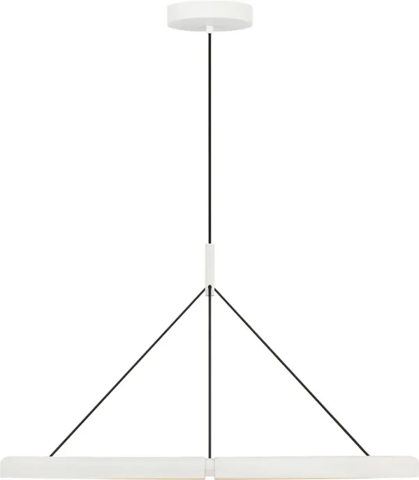 Cloak 36" Chandelier in Matte White - Image 4