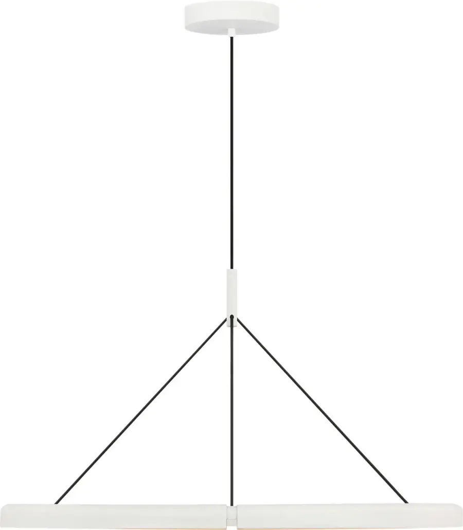 Cloak 36" Chandelier in Matte White - Image 4