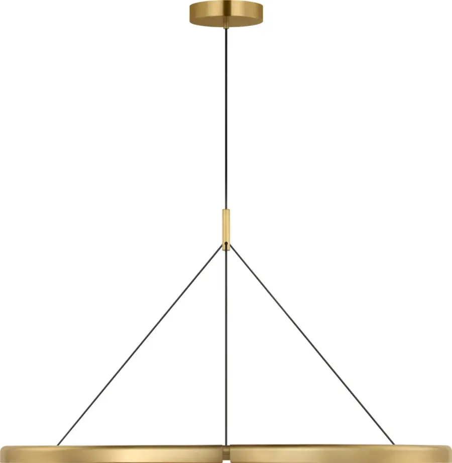 Cloak 48" Chandelier in Hand-Rubbed Antique Brass - Image 2