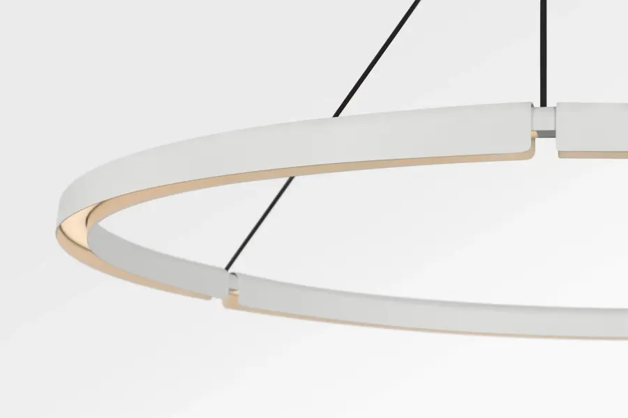 Cloak 48" Chandelier in Matte White - Image 2