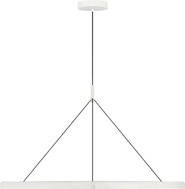 Cloak 48" Chandelier in Matte White - Image 4