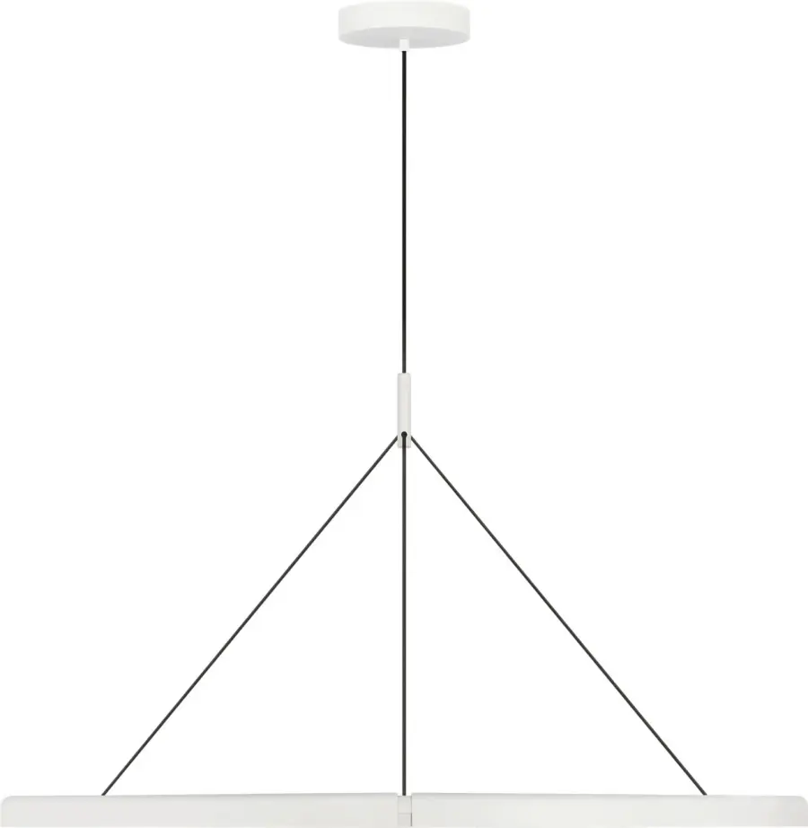 Cloak 48" Chandelier in Matte White - Image 4
