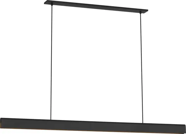 Cloak 60 Linear Chandelier in Nightshade Black - Image 1