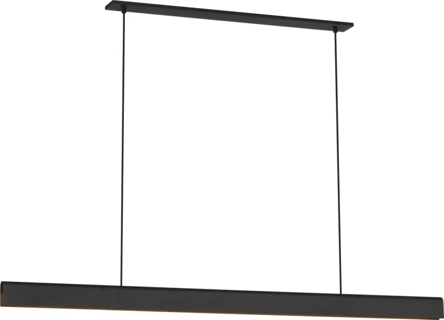 Cloak 60 Linear Chandelier in Nightshade Black - Image 1