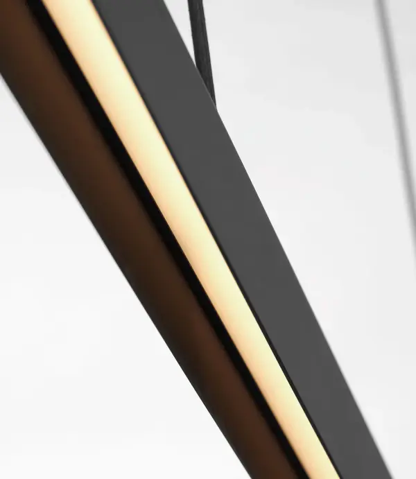 Cloak 60 Linear Chandelier in Nightshade Black - Image 3