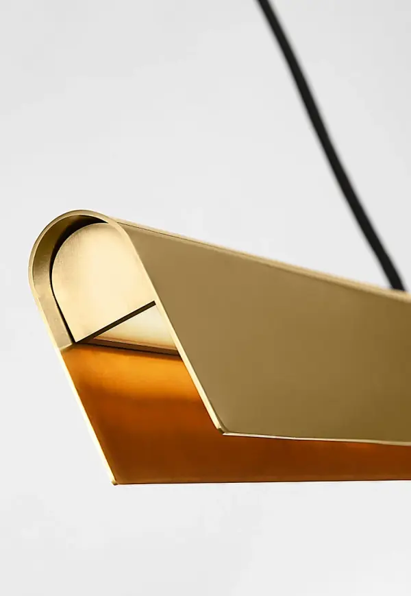 Cloak 60 Linear Chandelier in Hand-Rubbed Antique Brass - Image 4