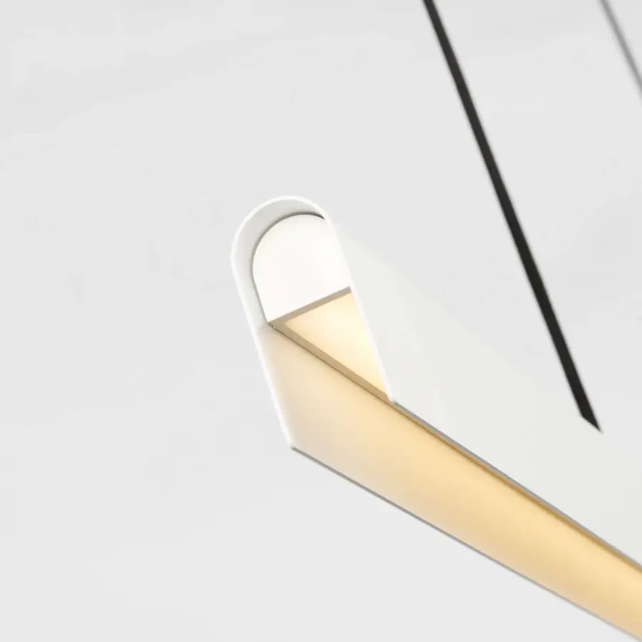 Cloak 60 Linear Chandelier in Matte White - Image 3