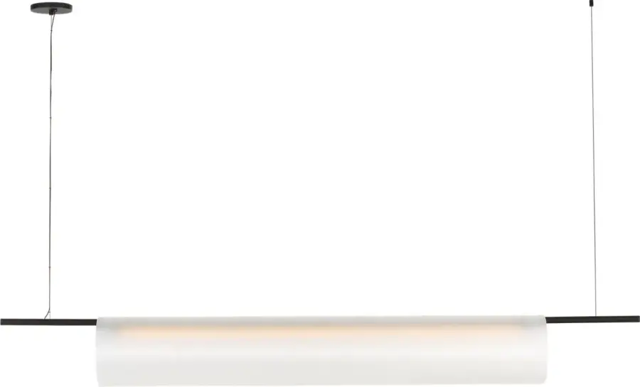 Trace 72" Single Linear Chandelier in Nightshade Black - Image 2