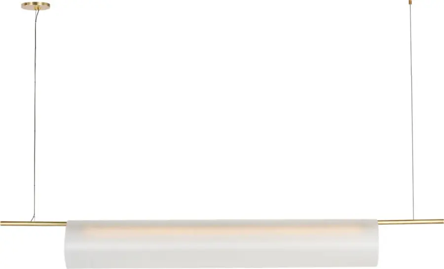 Trace 72" Single Linear Chandelier in Hand-Rubbed Antique Brass - Image 2