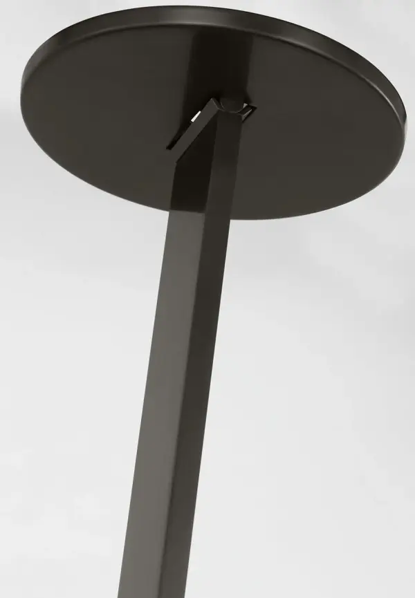 Cymbal Large Pendant in Dark Bronze and Natural Brass - Image 4