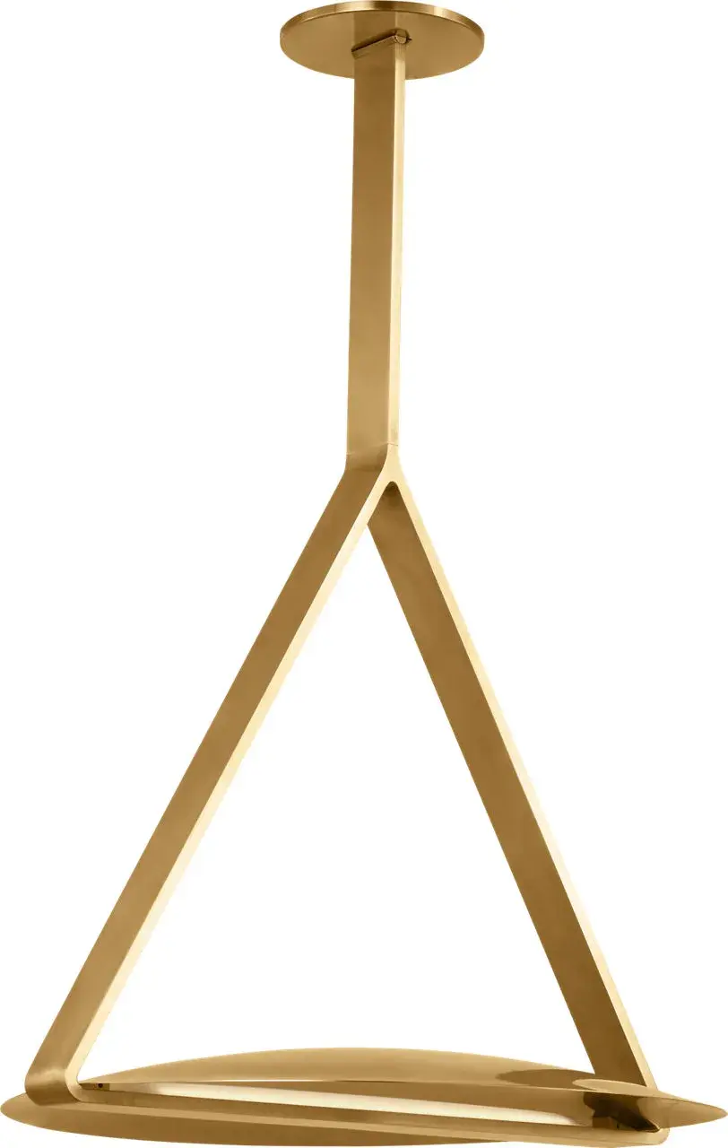 Cymbal Large Pendant in Natural Brass - Image 2
