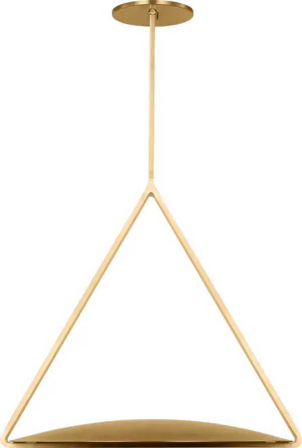 Cymbal Large Pendant in Natural Brass - Image 6