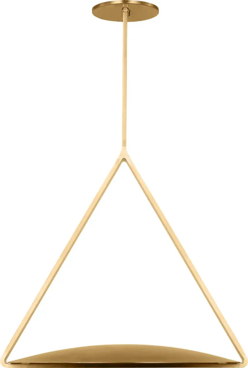Cymbal Large Pendant in Natural Brass - Image 6