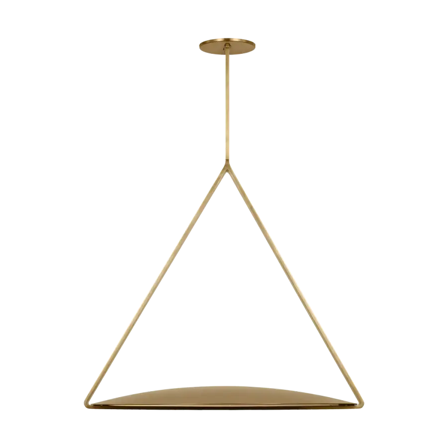 Cymbal X-Large Pendant in Natural Brass - Image 1