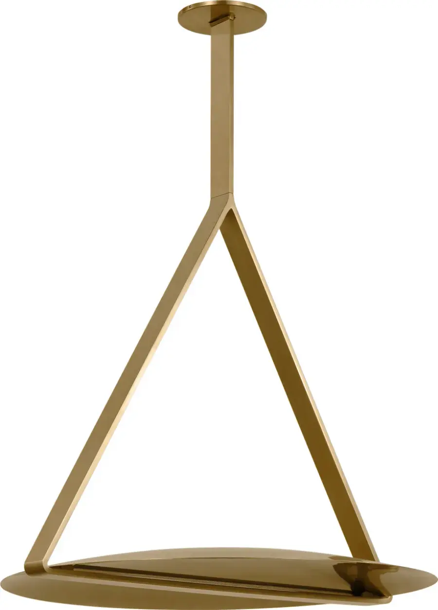 Cymbal X-Large Pendant in Natural Brass - Image 2