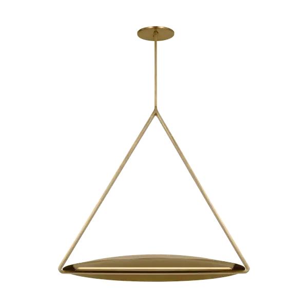 Cymbal X-Large Pendant in Natural Brass - Image 3