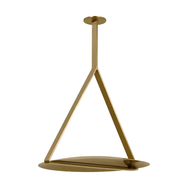 Cymbal X-Large Pendant in Natural Brass - Image 4