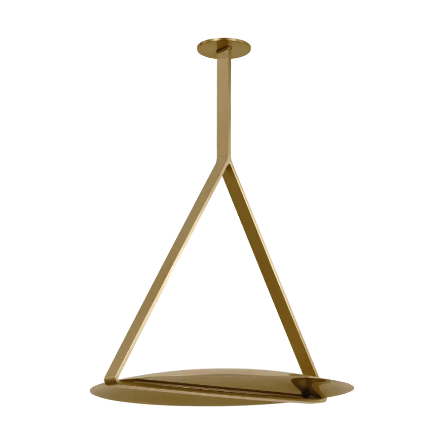 Cymbal X-Large Pendant in Natural Brass - Image 4