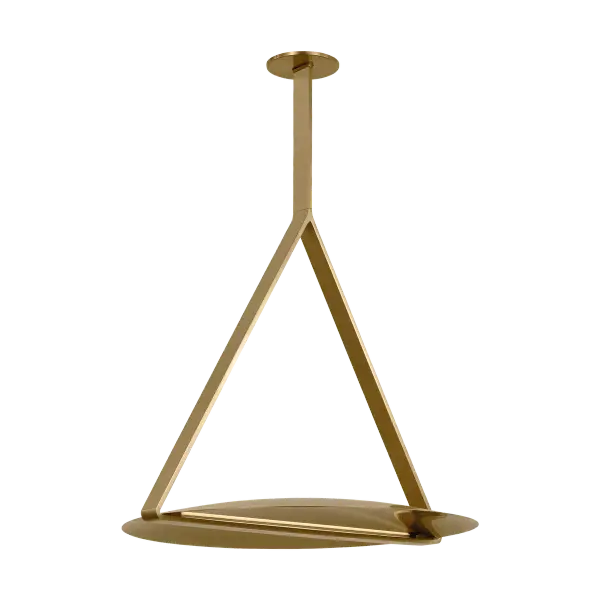 Cymbal X-Large Pendant in Natural Brass - Image 5