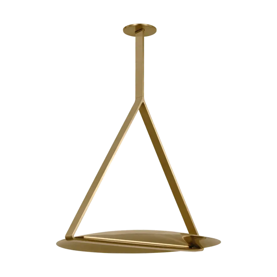Cymbal X-Large Pendant in Natural Brass - Image 5